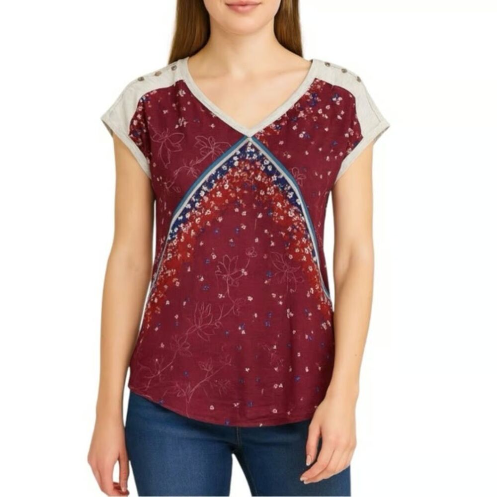 Maurices Women’s Blouse Multicolor Floral, Size Small